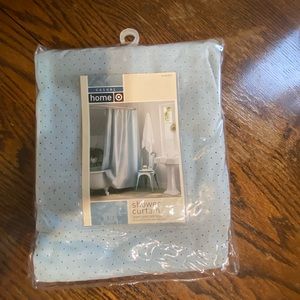 Home Target Blue dot shower curtain